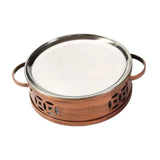 Maxbell Shallow Plate Home Multifunctional Fry Pan Dry Pot for Food Stewing Steaming 23cmx5.7cm
