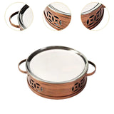 Maxbell Shallow Plate Home Multifunctional Fry Pan Dry Pot for Food Stewing Steaming 26cmx5.7cm