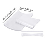 Maxbell 100 Pieces Transparent Poultry Shrink Bags Multipurpose Waterproof 40.5x25cm