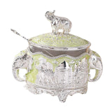 Maxbell Sugar Bowl Pepper Dispenser with Lid and Spoon Canister Decorative Salt Bowl