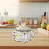 Maxbell Sugar Bowl Pepper Dispenser with Lid and Spoon Canister Decorative Salt Bowl