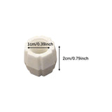 Maxbell 2 Pieces Toothpaste Refill Adapter Refillable Toothpaste Tube Transfer White