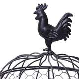 Maxbell Metal Wire Egg Basket Collecting Basket Sturdy Versatile Chicken Egg Basket Black