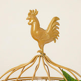 Maxbell Metal Wire Egg Basket Collecting Basket Sturdy Versatile Chicken Egg Basket Gold