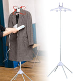 Maxbell Steamer Hanger Stand Adjustable Height Lightweight Space Saving Garment Rack white