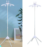 Maxbell Steamer Hanger Stand Adjustable Height Lightweight Space Saving Garment Rack white