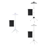 Maxbell Steamer Hanger Stand Adjustable Height Lightweight Space Saving Garment Rack white