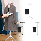 Maxbell Steamer Hanger Stand Adjustable Height Lightweight Space Saving Garment Rack white