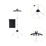 Maxbell Steamer Hanger Stand Adjustable Height Lightweight Space Saving Garment Rack black