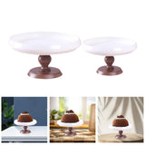 Maxbell Ceramic Cake Stand Round Dessert Display Holder for Countertop Event