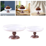 Maxbell Ceramic Cake Stand Round Dessert Display Holder for Countertop Event