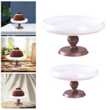 Maxbell Ceramic Cake Stand Round Dessert Display Holder for Countertop Event
