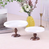 Maxbell Ceramic Cake Stand Round Dessert Display Holder for Countertop Event
