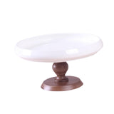 Maxbell Ceramic Cake Stand Round Dessert Display Holder for Countertop Event