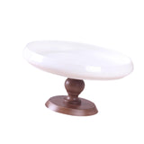 Maxbell Ceramic Cake Stand Round Dessert Display Holder for Countertop Event