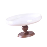 Maxbell Ceramic Cake Stand Round Dessert Display Holder for Countertop Event