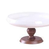 Maxbell Ceramic Cake Stand Round Dessert Display Holder for Countertop Event
