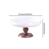 Maxbell Ceramic Cake Stand Round Dessert Display Holder for Countertop Event