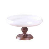 Maxbell Ceramic Cake Stand Round Dessert Display Holder for Countertop Event