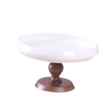 Maxbell Ceramic Cake Stand Round Dessert Display Holder for Countertop Event