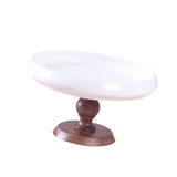 Maxbell Ceramic Cake Stand Round Dessert Display Holder for Countertop Event