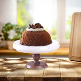 Maxbell Ceramic Cake Stand Round Dessert Display Holder for Countertop Event