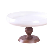 Maxbell Ceramic Cake Stand Round Dessert Display Holder for Countertop Event