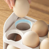 Maxbell Flippable Egg Holder 30 Grid Egg Storage Organizer for Fridge Cabinet Pantry