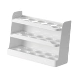 Maxbell Flippable Egg Holder 30 Grid Egg Storage Organizer for Fridge Cabinet Pantry