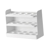 Maxbell Flippable Egg Holder 30 Grid Egg Storage Organizer for Fridge Cabinet Pantry