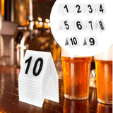 Maxbell 10Pcs Table Numbers Acrylic Numbers Cards Signs for Party Wedding Restaurant