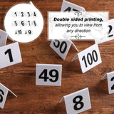 Maxbell 10Pcs Table Numbers Acrylic Numbers Cards Signs for Party Wedding Restaurant