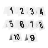 Maxbell 10Pcs Table Numbers Acrylic Numbers Cards Signs for Party Wedding Restaurant