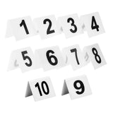 Maxbell 10Pcs Table Numbers Acrylic Numbers Cards Signs for Party Wedding Restaurant