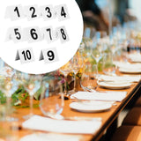 Maxbell 10Pcs Table Numbers Acrylic Numbers Cards Signs for Party Wedding Restaurant