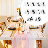 Maxbell 10Pcs Table Numbers Acrylic Numbers Cards Signs for Party Wedding Restaurant