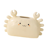 Maxbell Ceramic Tissue Box Convenience Canister for Countertop Study Room Cabinet