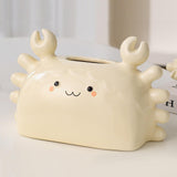 Maxbell Ceramic Tissue Box Convenience Canister for Countertop Study Room Cabinet