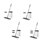 Maxbell Mop and Bucket with Wringer Set Flat Mop for Hardwood Tile Wall