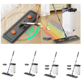 Maxbell Mop and Bucket with Wringer Set Flat Mop for Hardwood Tile Wall