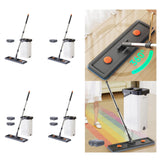 Maxbell Mop and Bucket with Wringer Set Flat Mop for Hardwood Tile Wall