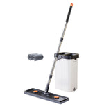 Maxbell Mop and Bucket with Wringer Set Flat Mop for Hardwood Tile Wall