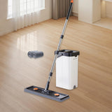 Maxbell Mop and Bucket with Wringer Set Flat Mop for Hardwood Tile Wall