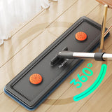 Maxbell Mop and Bucket with Wringer Set Flat Mop for Hardwood Tile Wall