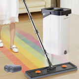 Maxbell Mop and Bucket with Wringer Set Flat Mop for Hardwood Tile Wall