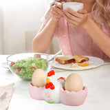 Maxbell Easter Egg Cup Figurine Kitchen Gadget Egg Stand for Lunch Home Decor Dinner A