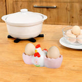 Maxbell Easter Egg Cup Figurine Kitchen Gadget Egg Stand for Lunch Home Decor Dinner A
