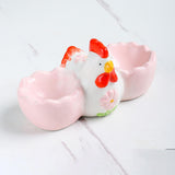 Maxbell Easter Egg Cup Figurine Kitchen Gadget Egg Stand for Lunch Home Decor Dinner A