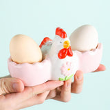 Maxbell Easter Egg Cup Figurine Kitchen Gadget Egg Stand for Lunch Home Decor Dinner A