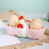 Maxbell Easter Egg Cup Figurine Kitchen Gadget Egg Stand for Lunch Home Decor Dinner A